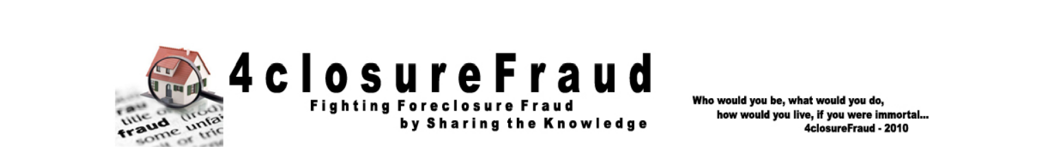 Foreclosure Fraud